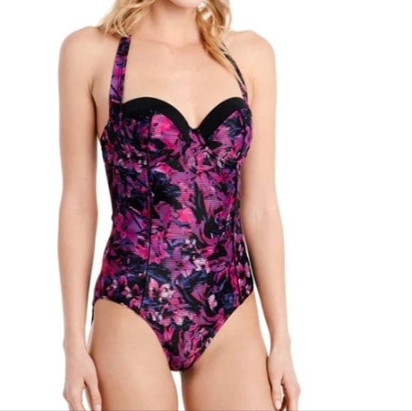 NWT Natadoline Swim One-Piece - Crushed Berries Digifleur - Picture 5 of 11